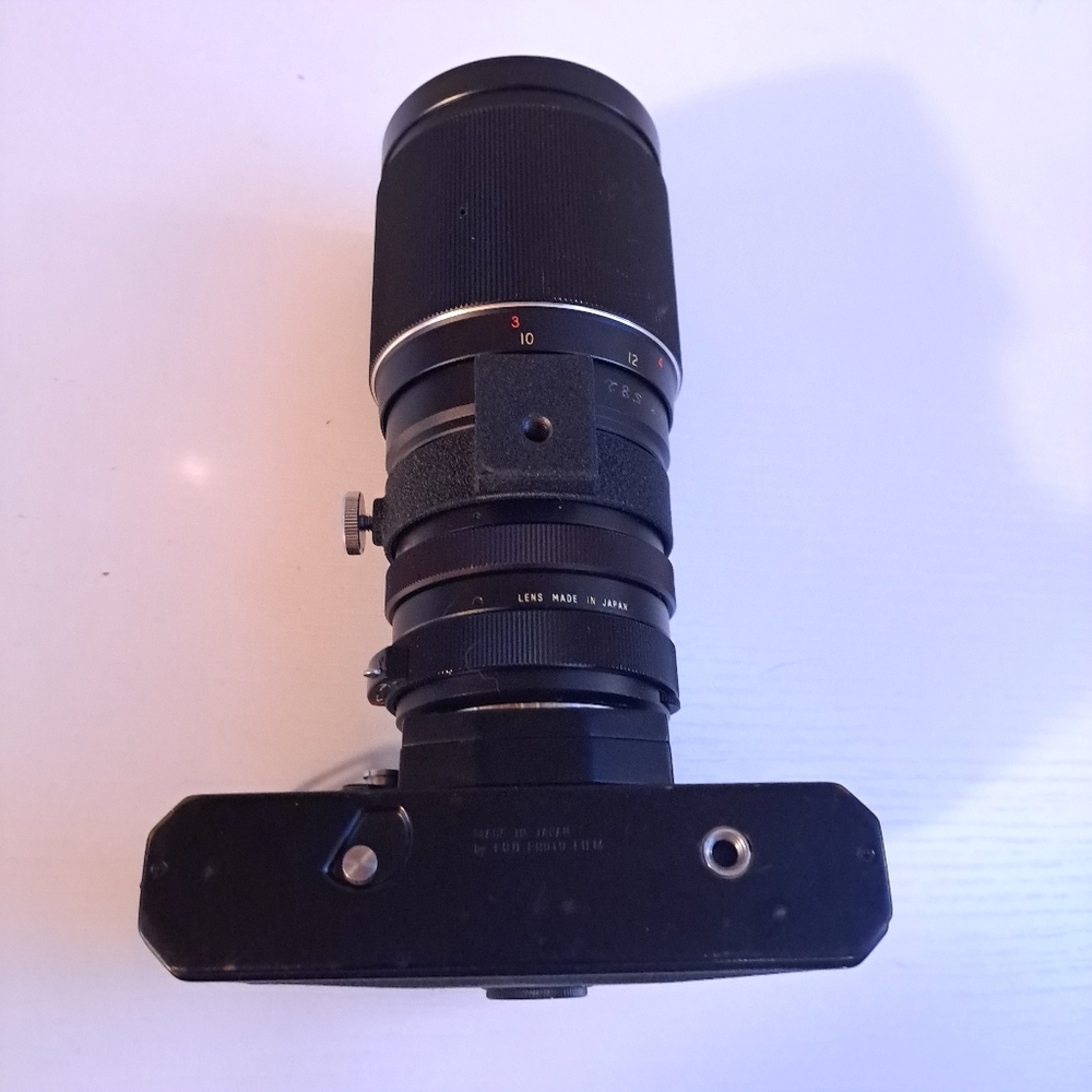 vintage fujica st701 film camera body & vintage vivitar 200mm telephoto lens - Picture 7 of 10